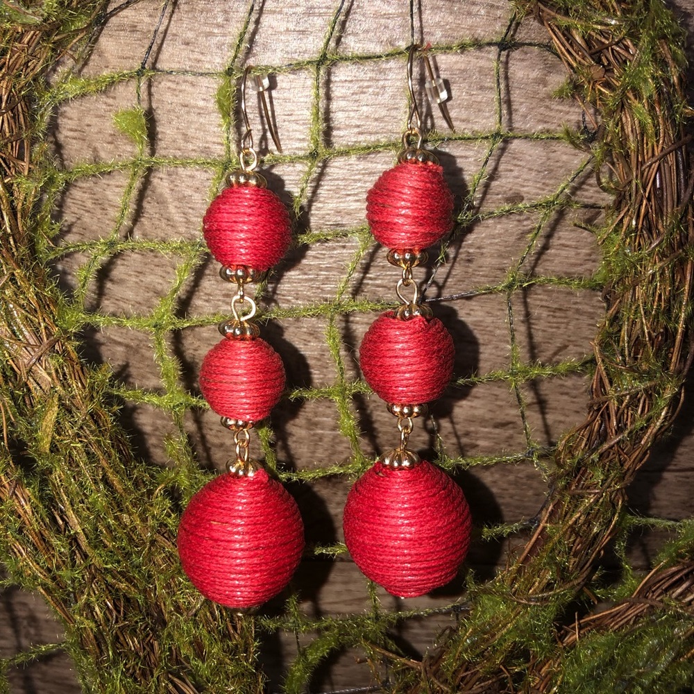 Pure Expressions Fuschia Ball Earrings